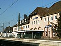 Bahnhof Haltern am See Hauptgebäude von der Gleisseite aus