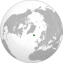 Location of Iceland