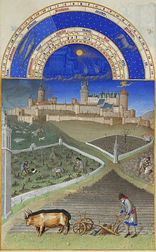 Les Très Riches Heures du duc de Berry neva, gan Limburg baroye berikye, moni 1410-1416