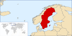 Localización de Suecia