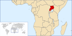 Location of Uganda