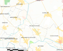 Sallèles-d'Aude - Localizazion