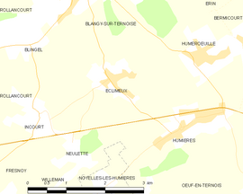 Mapa obce Éclimeux