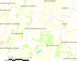 Mapa obce Saint-Georges-de-la-Couée