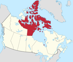Situo de Nunavuto en Kanado.