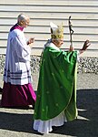 Paus Benedictus in kazuifel