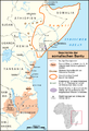 Geschichtskarte zu den somalischen Bantu von Lencer