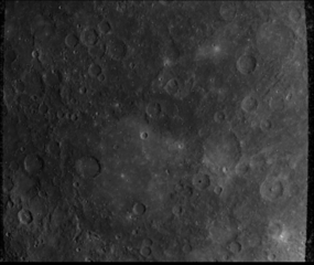 Mariner 10 image with Tolstoj at bottom