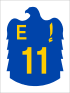 E 11 shield}}