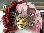 Mask från karneval i Verona i venetiansk stil