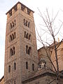 Zvonik stolnice v kraju Sant Pere, Katalonija