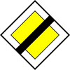 End of priority road