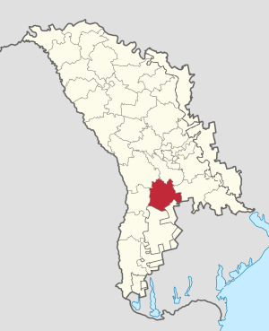 Raionul Cimișlia pe harta Republicii Moldova