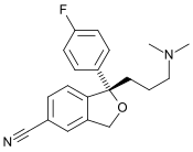 Estrutura química de Escitalopram