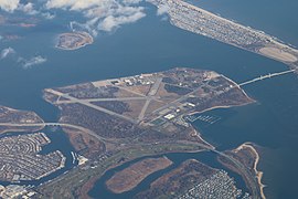 Aerial view of Floyd Bennett Field in 2021