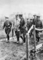 Žofras su britų generolais J. French ir D. Haig Vakarų fronte 1915 m.