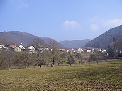 Vue du hameau de Hautefort