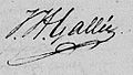 Handtekening Jan Hendrik Gallée (1770-1847)
