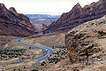 A portion of the 3,000 sq mi (7,800 km2) San Rafael Swell in Utah