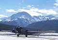 Ju 52/3m der Ju-Air aufgenommen auf dem Flugplatz Samedan / CH am 22.02.2007