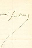 Signature de Jules Simon