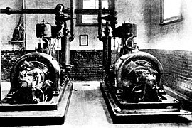 Kirribilli, NSW - Pastoral Finance Association - Engine Room, 50hp Siemens Belliss steam dynamos (Sydney Mail, 27 Jan 1909, Page 36 ).jpg