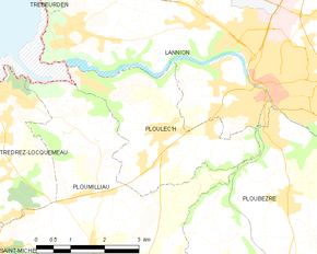 Poziția localității Ploulec'h