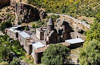 Kloster von Geghard im Oberen Azat-Tal