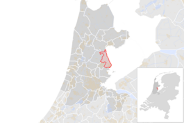 Locatie van de gemeente Edam-Volendam (gemeentegrenzen CBS 2016)