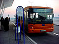 Transporte Público de la Nueva Terminal del Aeropuerto de Sofía(Летище София). Bulgaria 2007