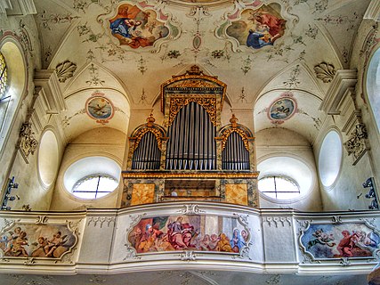 Klassische Kirchenorgel seit 1860 in der Schloßkirche,