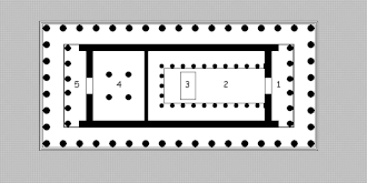 Plan numéroté du Parthénon