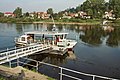 small ferry in Pirna