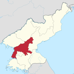 Lokasi Wilayah Pyongan Selatan