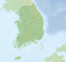 Ulleungdo ubicada en Corea del Sur