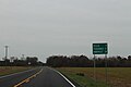 US129 NB Distance road sign after GA158
