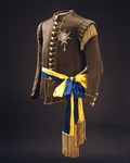 Arméns flottas uniform m/1779, med Svensksundsskärp, som Gustav III bar efter Slaget vid Svensksund 1790.