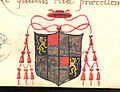 Wappen Matthäus Lang von Wellenburg, aus Manuskript MI 140