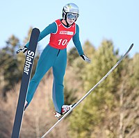 Ema Volavšek beim Nordic-Mixed-Team-Wettbewerb