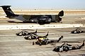 C-5A with some AH-1 Cobras and a UH-1 Twin Huey