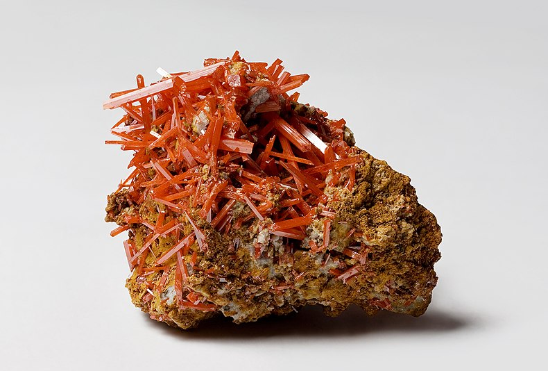 Crocoite from the Dundas extended mine, Dundas, Tasmania, Australia