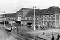 Gothaer Straßenbahn Triebwagens 64 der Stadtwerke Münster auf dem Bahnhofplatz Münster im Jahre 1930