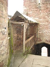 photograph of walkway in Berkeley Castle