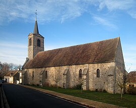 The church in La Brosse-Montceaux