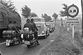 Holiday traffic jam towards to Dutch border (August 1961)