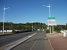 Aménagement cyclable sur le pont de l'Europe