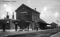 Het station in 1900