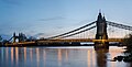 Image 41Hammersmith Bridge, opened in 1887, crosses the River Thames in west London.