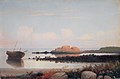 Fitz Hugh Lane: Brace's Rock, Eastern Point, Gloucester, c. 1864. National Gallery of Art, Washington