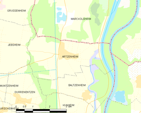 Poziția localității Artzenheim